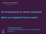 GI consequences of cancer treatment: (Have we forgotten how to care?)