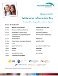 Melanoma Information Day  Welcome to the