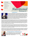 Spring 2015 Newsletter - Nutritional Sciences