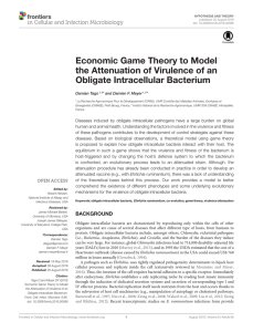 Economic Game Theory to Model the Attenuation