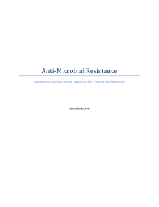 Anti-‐Microbial Resistance