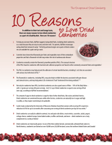 to Love Dried Cranberries