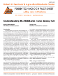 FAPC-183 Understanding the Oklahoma Home Bakery Act