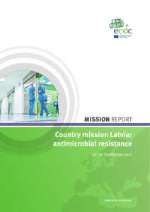 Country mission Latvia: antimicrobial resistance