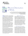 Shock Chlorination of Wells - Soil, Water and Forage Testing