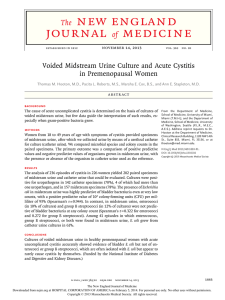 Voided Midstream Urine Culture and Acute Cystitis in