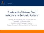 Treatment of Urinary Tract Infections in Geriatric