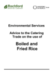 Advice on boiled and fried rice