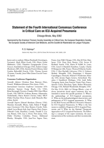 Statement of the Fourth International Consensus Conference
