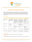 Probiotics for Pediatric Patients