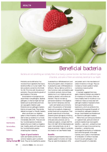 Beneficial bacteria - Consumers` Association of Ireland