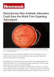 Revolutionary New Antibiotic Alternative Could Save the World From