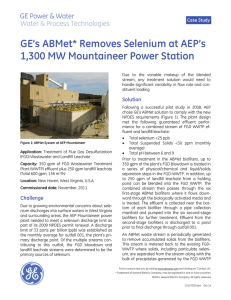 GE`s ABMet removes selenium at AEP
