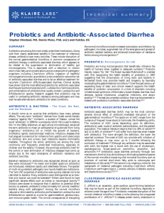 Probiotics and Antibiotic