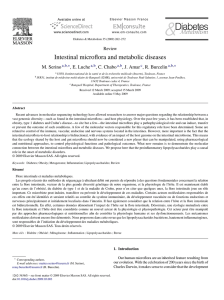 Intestinal microflora and metabolic diseases