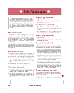 Skin Abscesses - Siena Pediatrics