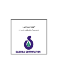 lactospore - Sabinsa Corporation