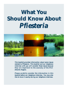 Pfiesteria Pfiesteria - Appalachian State University