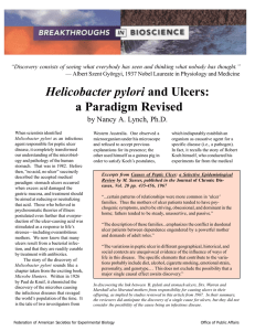 Helicobacter pylori and Ulcers: a Paradigm Revised