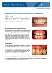 Advice and information, gingivitis and periodontitis