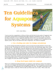 10 Guidelines for Aquaponic Systems