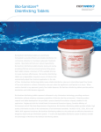 Chlorination Tablets Bio-Sanitizer Brochure