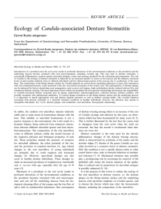 Ecology of Candida-associated Denture Stomatitis