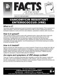 vancomycin resistant enterococcus (vre)