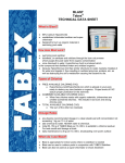 BLAST Tabex TECHNICAL DATA SHEET
