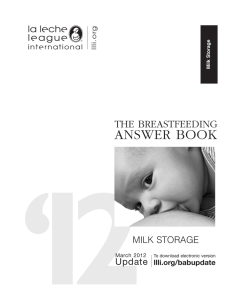 Breastfeeding Answer Book