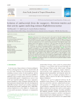 Isolation of antibacterials from the mangrove, Avicennia marina and