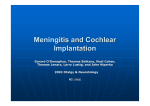Meningitis and Cochlear Implantation