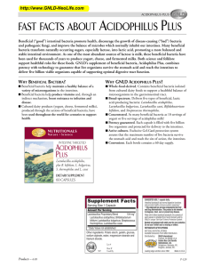 A P FAST FACTS ABOUT CIDOPHILUS