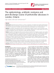 The epidemiology, antibiotic resistance and post-discharge course of peritonsillar abscesses in
