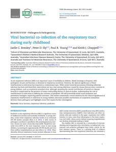 Viral bacterial co-infection of the respiratory tract during early