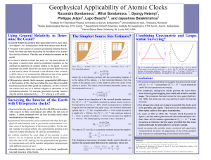 Geophysical Applicability of Atomic Clocks