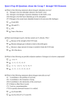 Answer Key Quiz 6 Prep 40 Questions About the Group V through