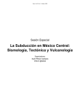 La subducción en México central- sismología, tectónica y vulcanología