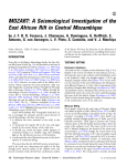 MOZART: A Seismological Investigation of the East African Rift