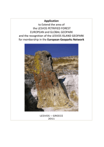 Extended Lesvos island Geopark Application