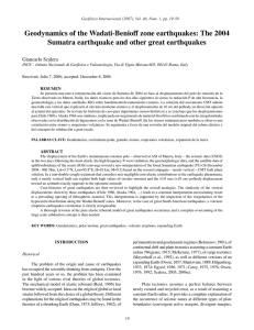 Geodynamics of the Wadati-Benioff zone earthquakes - Earth