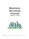 Mountain Building Journal
