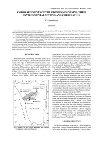 KAROO SEDIMENTS OF THE ERONGO MOUNTAINS, THEIR