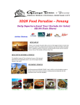 3D2N Food Paradise – Penang Daily Departure (Land Tour