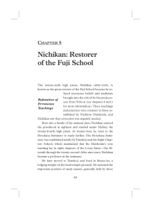 Chapter 8: Nichikan: Restorer of the Fuji School