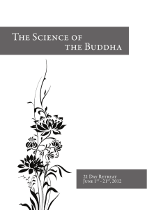 The Science of the Buddha