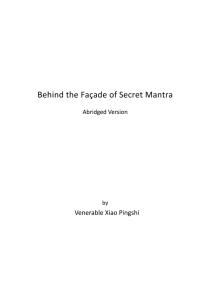 Behind the Façade of Secret Mantra