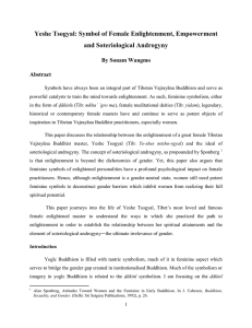 Yeshe Tsogyal: Symbol of Female Enlightenment, Empowerment