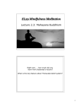 Lec. 2.3 Mahayana Buddhism