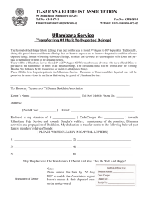 Ullambana Service - Ti-Sarana Buddhist Association